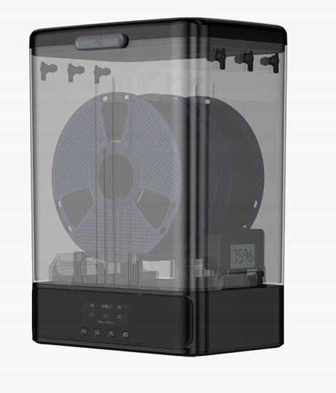 Picture of Sunlu FilaDryer SP2 Storage Box Set - pojemnik do przechowywania filamentów + 2x Sunlu PLA+ 2.0 1,75mm 1kg - Black}