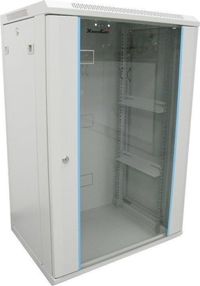 Picture of Szafa XtendLan 19" szafa rackowa 22U 600x600, nosno 60 kg, szklane drzwi dymne, spawany, szary