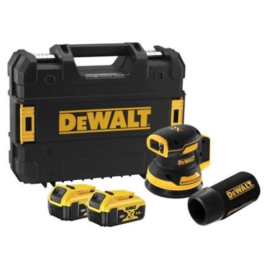 Изображение Ekscentra slīpmašīna DeWalt DCW210P2-QW; 18 V; 2x5,0 Ah akum.