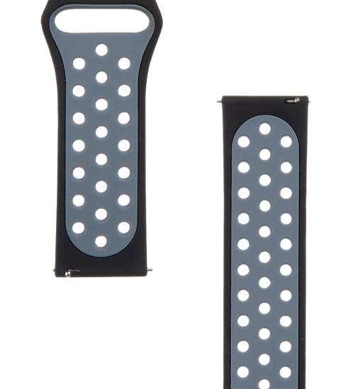 Picture of Tactical 267 Double Silicone Band 22mm / black/grey