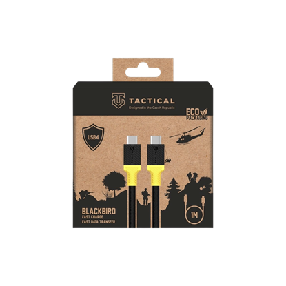 Изображение Tactical BlackBird USB4 Cable 1m / black/yellow