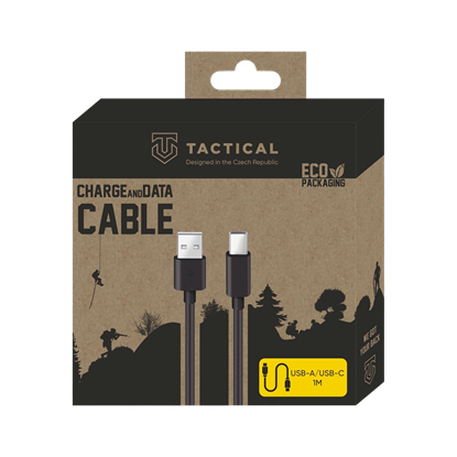 Изображение Tactical Smooth Thread Cable USB-A/USB-C 1m / black