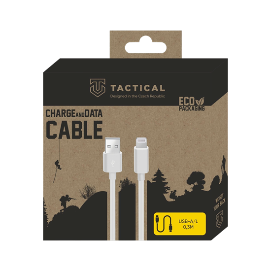 Изображение Tactical Smooth Thread USB-A/Lightning Cable 0.3m / white