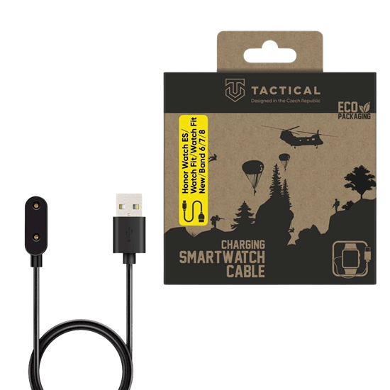 Изображение Tactical USB Charging Cable for Honor Watch ES/Watch Fit/Watch Fit New/Band 6/7/8/9/10