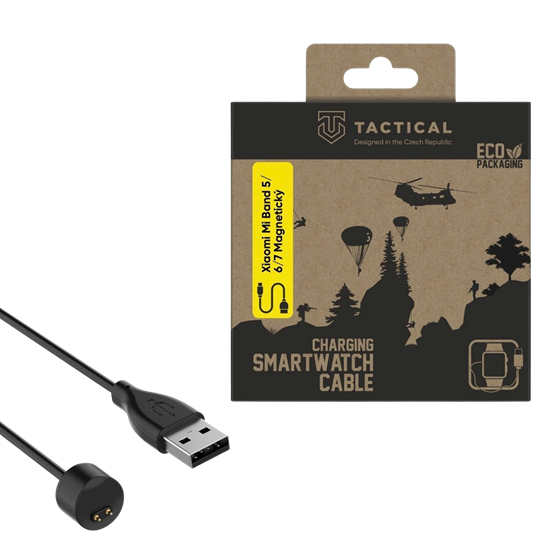 Изображение Tactical USB Charging Cable for Xiaomi Mi Smart Band 5/6/7 Magnetic