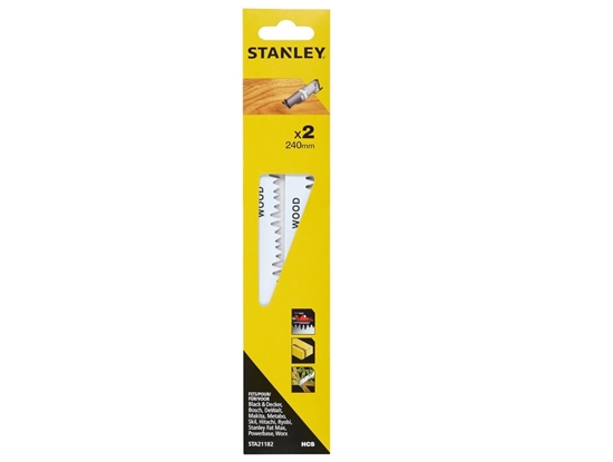Изображение Taisnā zāģa asmens Stanley STA21182-XJ; 240 mm; 2 gab.