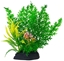 Изображение Terra Natura Aqua Natura, rolina, do dekoracji akwarium, zielona, plastikowa, 18 cm, mix rolin z róowo-ótymi akcentami