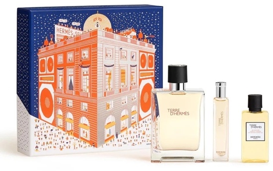 Picture of Terre d'Hermes Eau de Toilette 100ml + Eau de Toilette 15ml + Shower Gel 40ml