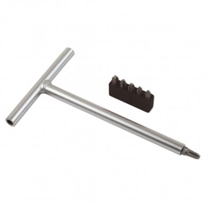 Picture of T-formas skrūvgriezis Ellient Tools GB9000; 1/4'' + skrūvēšanas uzgaļi