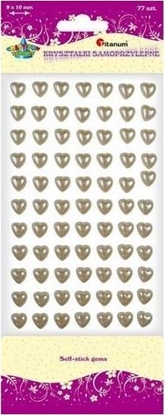 Изображение Titanum Krysztaki samoprzylepne pereki serca pera 77szt