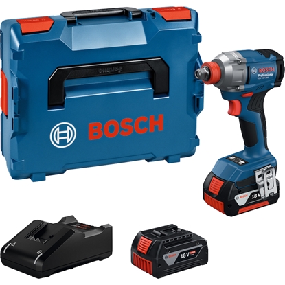 Picture of Triecienatslēga-skrūvgriezis Bosch GDX 18V-285 Professional; 18 V; 2x4,0 Ah akum. + L-Boxx 136
