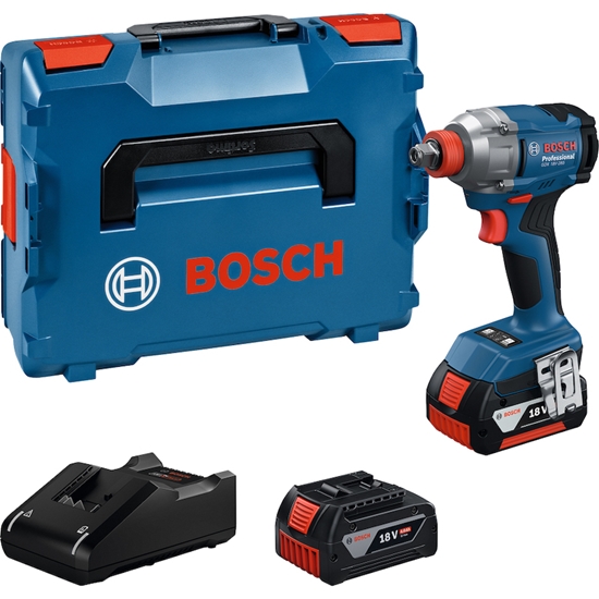 Picture of Triecienatslēga-skrūvgriezis Bosch GDX 18V-285 Professional; 18 V; 2x4,0 Ah akum. + L-Boxx 136