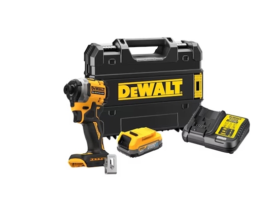 Picture of Triecienskrūvgriezis DeWalt DCF850E1T-QW; 18 V; 1x1,7 Ah akum.