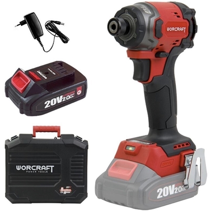 Picture of Triecienskrūvgriezis Worcraft CIS?S20LiBM-260; 20 V; 1x2,0 Ah akum.