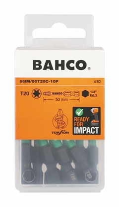 Picture of Triecienskrūvgrieža uzgalis Bahco 66IM/50T20C-10P; T20; 50 mm; 10 gab.