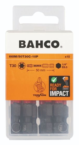Picture of Triecienskrūvgrieža uzgalis Bahco 66IM/50T30C-10P; T30; 50 mm; 10 gab.