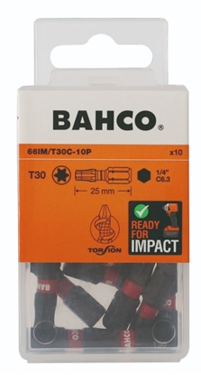 Picture of Triecienskrūvgrieža uzgalis Bahco 66IM/T30C-10P; T30; 25 mm; 10 gab.