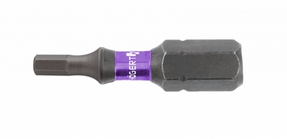 Picture of Triecienskrūvgrieža uzgalis Hogert HT1S146; H4; 1/4''; 25 mm; 5 gab.