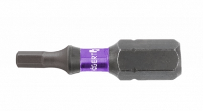 Picture of Triecienskrūvgrieža uzgalis Hogert HT1S148; H6; 1/4''; 25 mm; 5 gab.