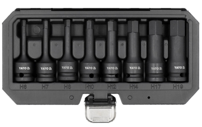 Attēls no Triecienuzgaļu komplekts  Yato YT-1066; 1/2''; 8 gab.