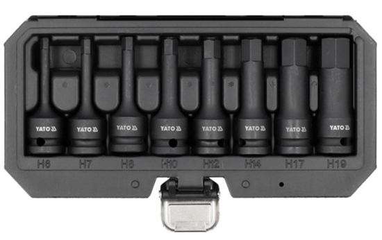 Picture of Triecienuzgaļu komplekts  Yato YT-1066; 1/2''; 8 gab.