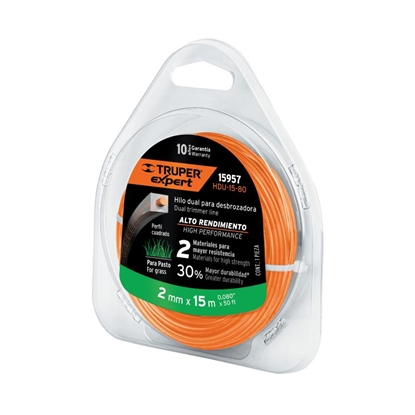 Изображение Trimmera aukla (kvadrāta) Truper HDU-15-80; 2 mm/15 m