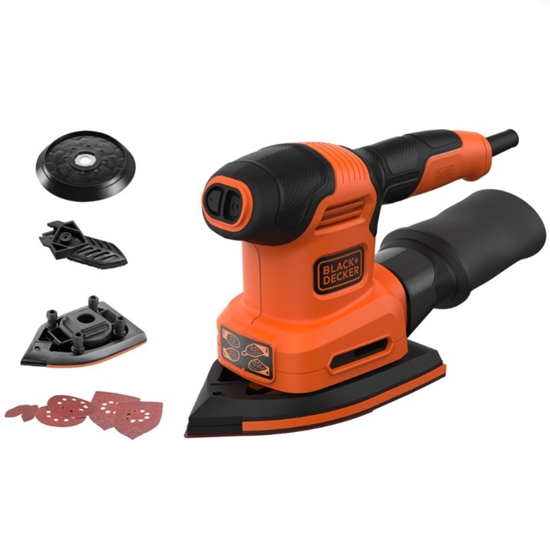 Изображение Trīsstūra slīpmašīna Black & Decker BEW200-QS; 200 W