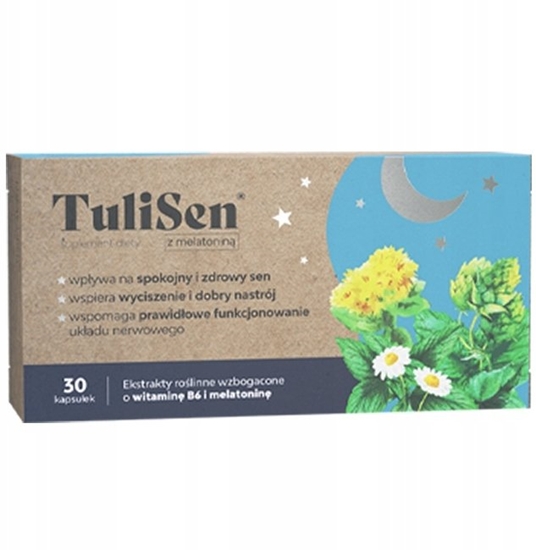 Изображение TULISEN_Suplement diety wspomagajcy zdrowy sen 30 kapsuek