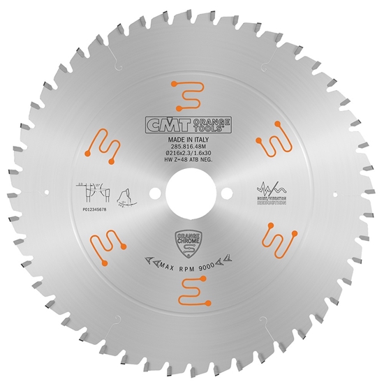 Изображение Universālais griešanas disks CMT 285; 216X2,3X30; Z48; -5°