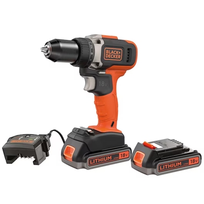 Изображение Urbjmašīna-skrūvgriezis Black & Decker BCD002ME2K-QW; 18 W; 2x2,5 Ah akum. + lādētājs
