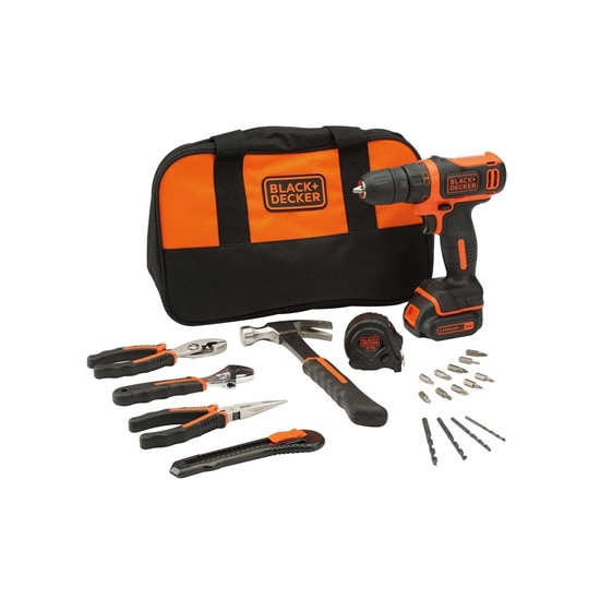 Изображение Urbjmašīna-skrūvgriezis Black & Decker BDCDC18HTSA-QW; 18 V; 1x1,5 Ah akum. + piederumi