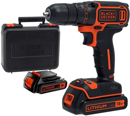 Picture of Urbjmašīna-skrūvgriezis Black & Decker BDCDC18KB-QW; 18 V; 2x1,5 Ah akum.