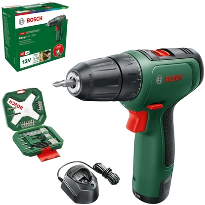 Изображение Urbjmašīna-skrūvgriezis Bosch EasyDrill 1200; 12 V; 1x1,5 Ah akum. + piederumi