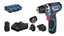 Picture of Urbjmašīna-skrūvgriezis Bosch GSR 12V-15 FC Full Set; 12V; 2x2,0 Ah akum.