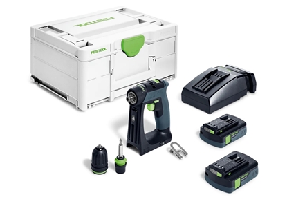 Изображение Urbjmašīna-skrūvgriezis Festool CXS 18 C 3,0-Plus 18 V; 2x3,0 Ah akum.