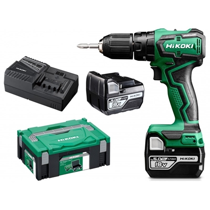 Picture of Urbjmašīna-skrūvgriezis Hikoki DV18DDWPZ; 18 V; 2x3,0 Ah akum.