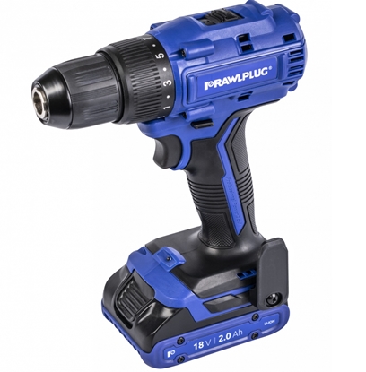 Picture of Urbjmašīna-skrūvgriezis RawlPlug R-PDD18-55-M2; 18 V; 2x2,0 Ah akum.