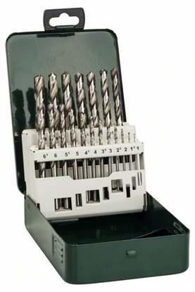 Изображение Urbju komplekts Bosch HSS-G; 1-10 mm; 19 gab.