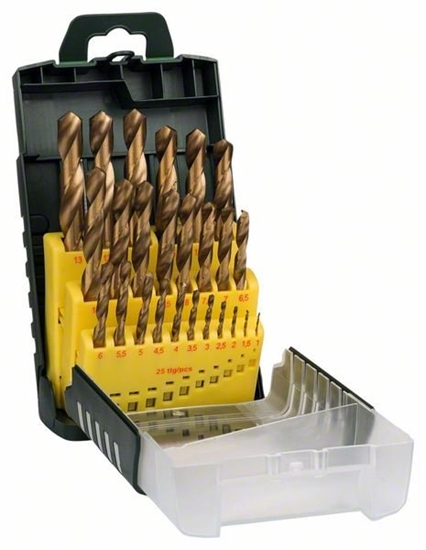 Picture of Urbju komplekts Bosch HSS-TiN; 1-13 mm; 25 gab.