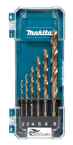 Изображение Wierto Makita Zestaw wierte do metalu HSS-Co, 6 szt (D-75758)
