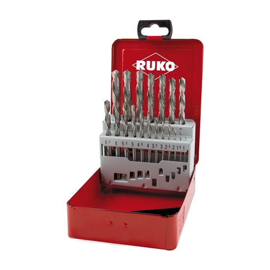 Изображение Urbju komplekts metālam RUKO 214214LI; DIN338; HSS-G; 19 gab.