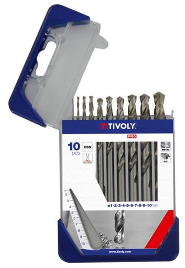 Picture of Urbju komplekts metālam Tivoly CLIPSTER PRO; HSS; 1-10 mm; 10 gab.
