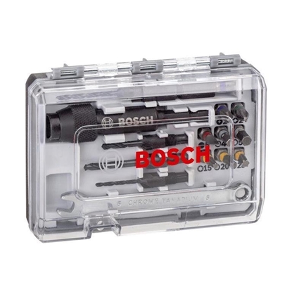 Picture of Urbju un skrūvgriežu uzgaļu komplekts Bosch Extra Hard HSS; 20 gab.