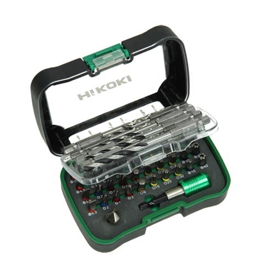 Изображение Urbju un skrūvgriežu uzgaļu komplekts Hikoki 750365; 1/4''; 25 mm; 50 gab.