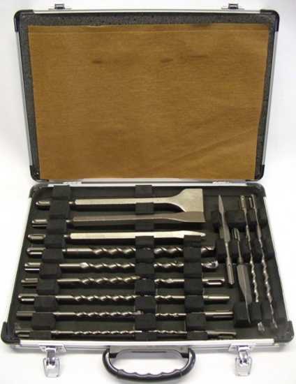 Picture of Urbju un skrūvgriežu uzgaļu komplekts Makita; SDS-plus; 17 daļu 