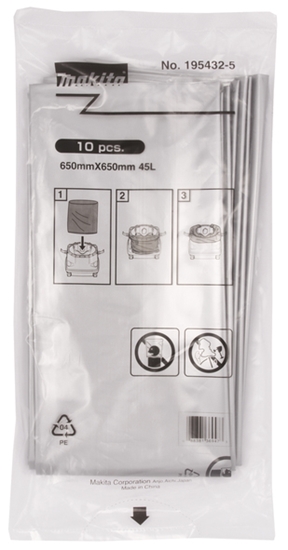 Picture of Utilizācijas maisi putekļsūcējam Makita 195432-5; 10 gab.