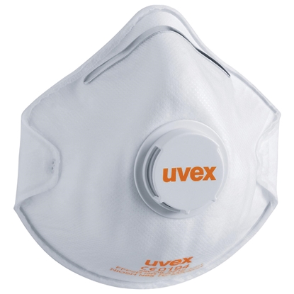 Picture of Uvex Respiratorius Uvex Silv-Air Classic 2210 FFP2, puodelio tipo su votuvu, baltas, 3 vnt mameninje pakuotje