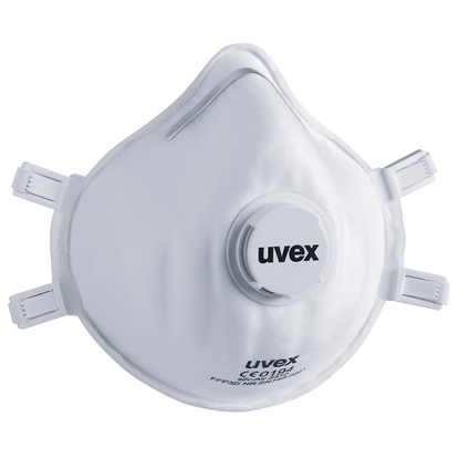 Picture of Uvex Respiratorius Uvex Silv-Air Classic 2310 FFP3, puodelio tipo su votuvu, baltas, 3 vnt mameninje pakuotje
