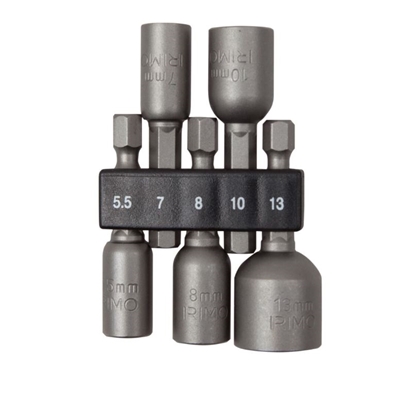 Изображение Uzgaļu komplekts Irimo; 1/4''; 5,5-13 mm; 5 gab.