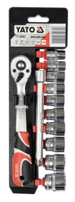 Attēls no Uzgaļu komplekts Yato YT-38683; 3/8''; 12 gab.